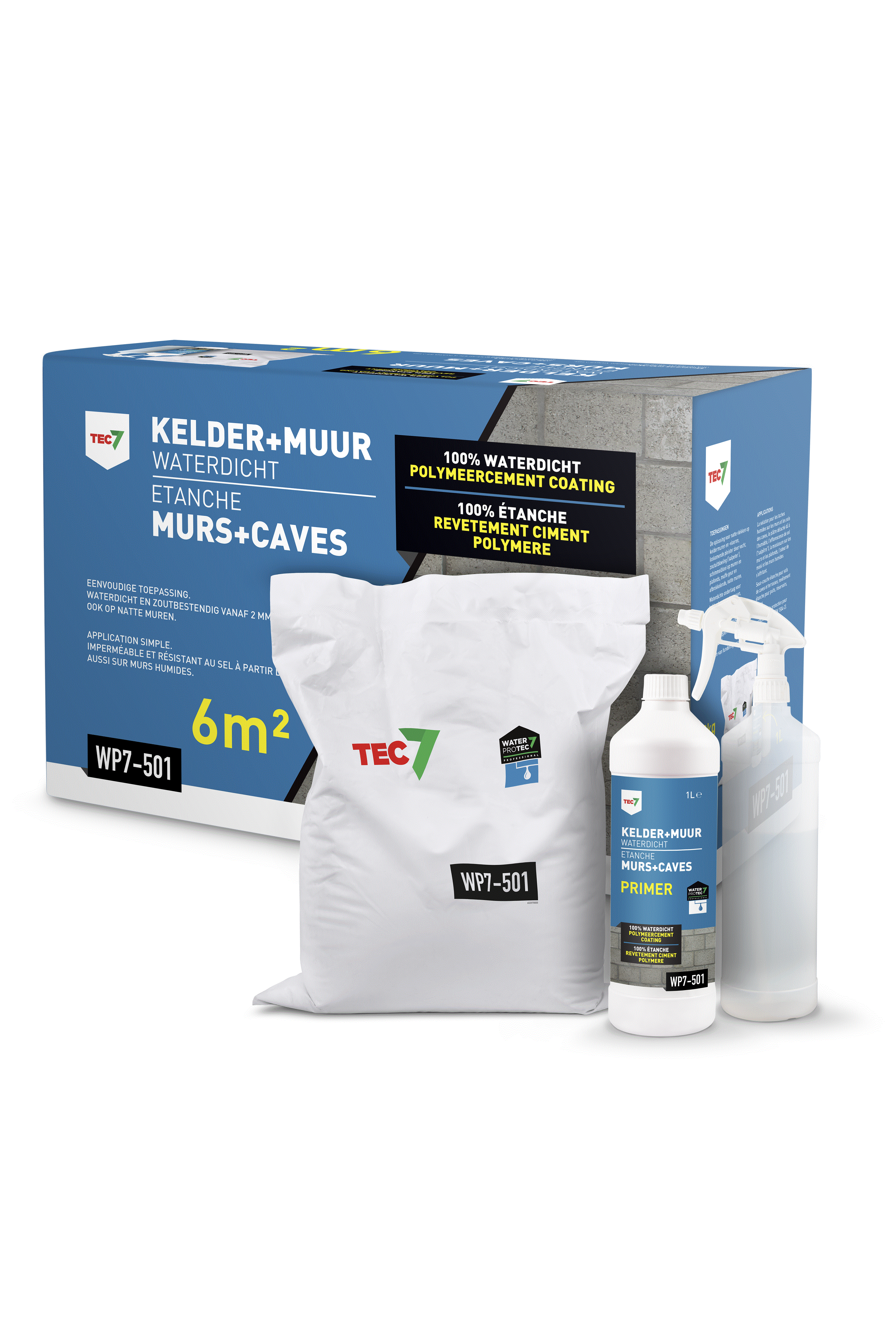 Tec7 - WP7- 501 Kelder + Muur Waterdicht set