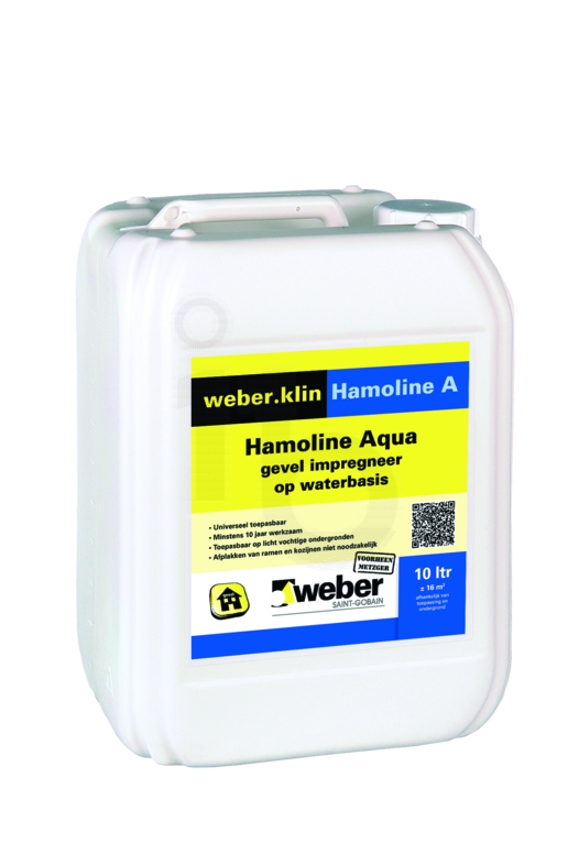 Weberklin hamoline aqua - gevel impregneer op waterbasis - 10 L