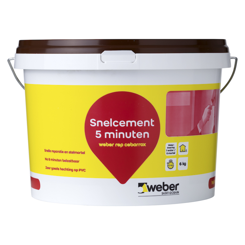 Weber.rep cebarrox - Snelcement 5 emmer 6 kg .