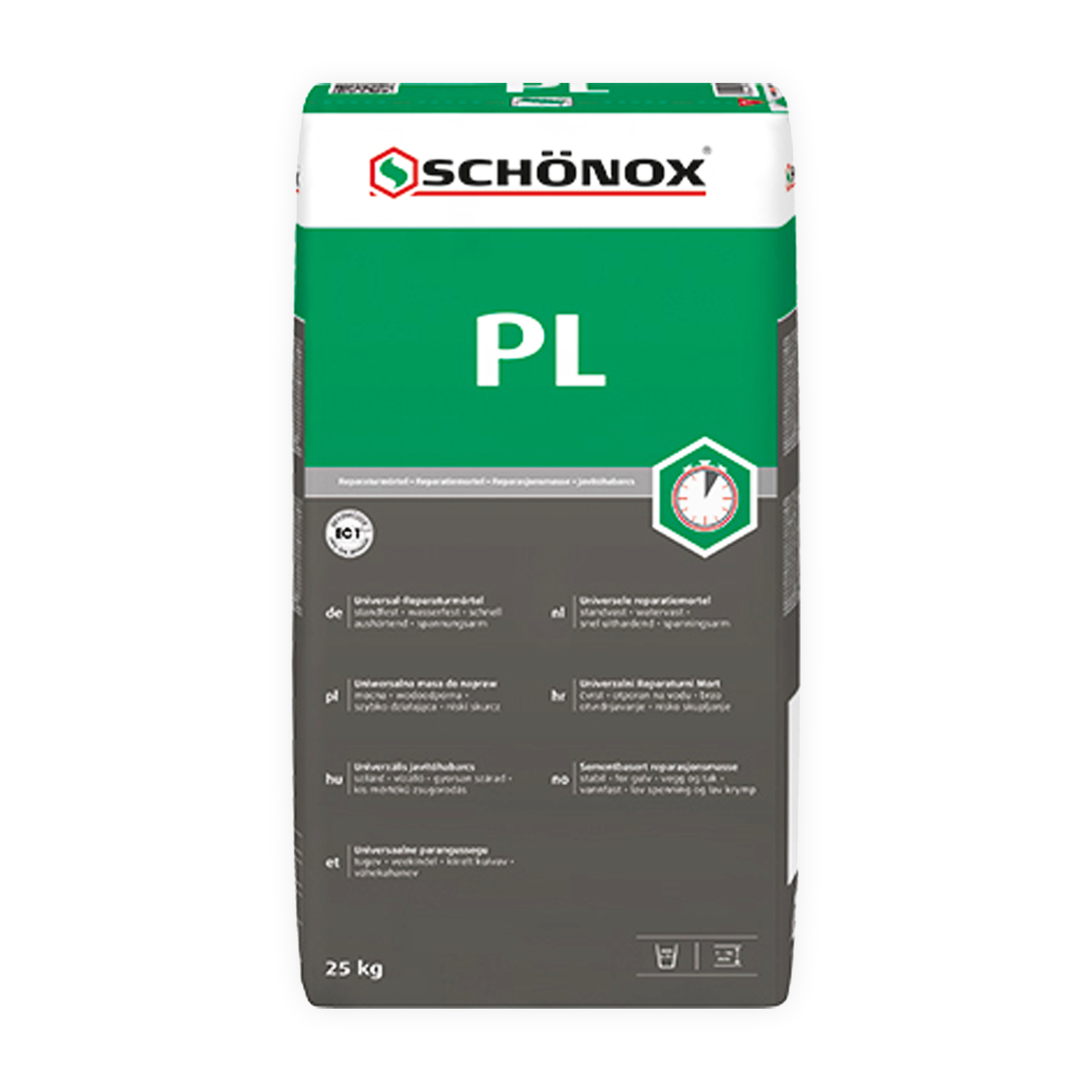 Schönox PL - reparatie en egalisatiemortel - 25 kg