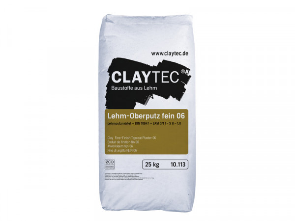 Claytec Stuc - Afwerkleem fijn - 25 kg
