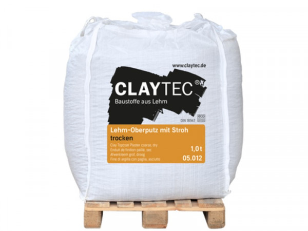 Claytec Stuc - Afwerkleem Stro grof - 1000kg